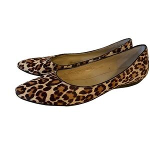 Nine West Leopard Print Flats Size 8